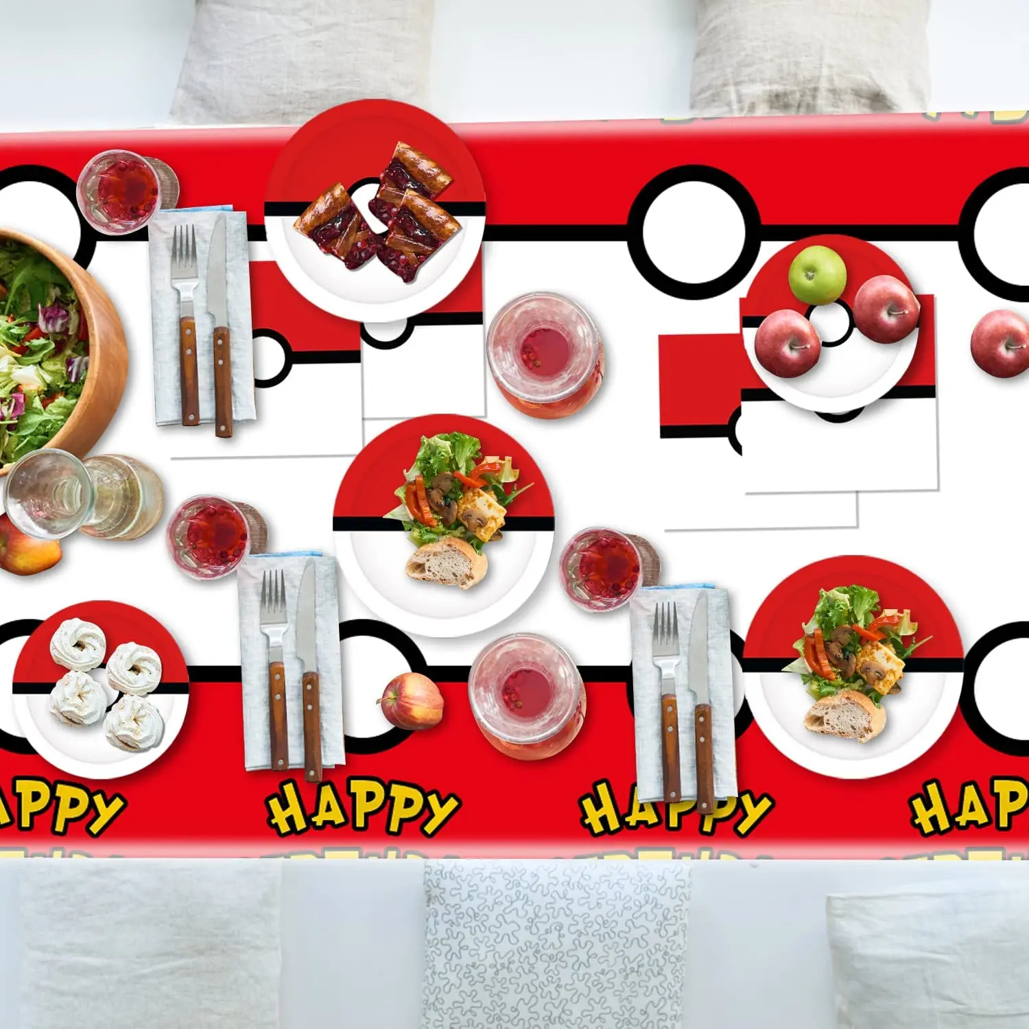 포켓볼 파티 용품, 포켓몬 피카추, 생일 장식 장난감, 비디오 게임, 귀여운 침대 옆, 어린이용 생일 베이비 샤워 용품