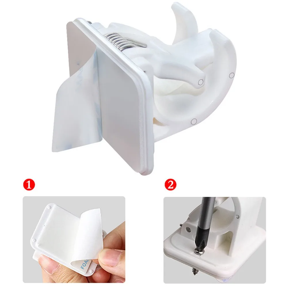 벽걸이 낚싯대 스토리지 클립 클램프 홀더 랙 정리함 나무 보드 세라믹 타일 물고기 태클 Pesca, 1 쌍