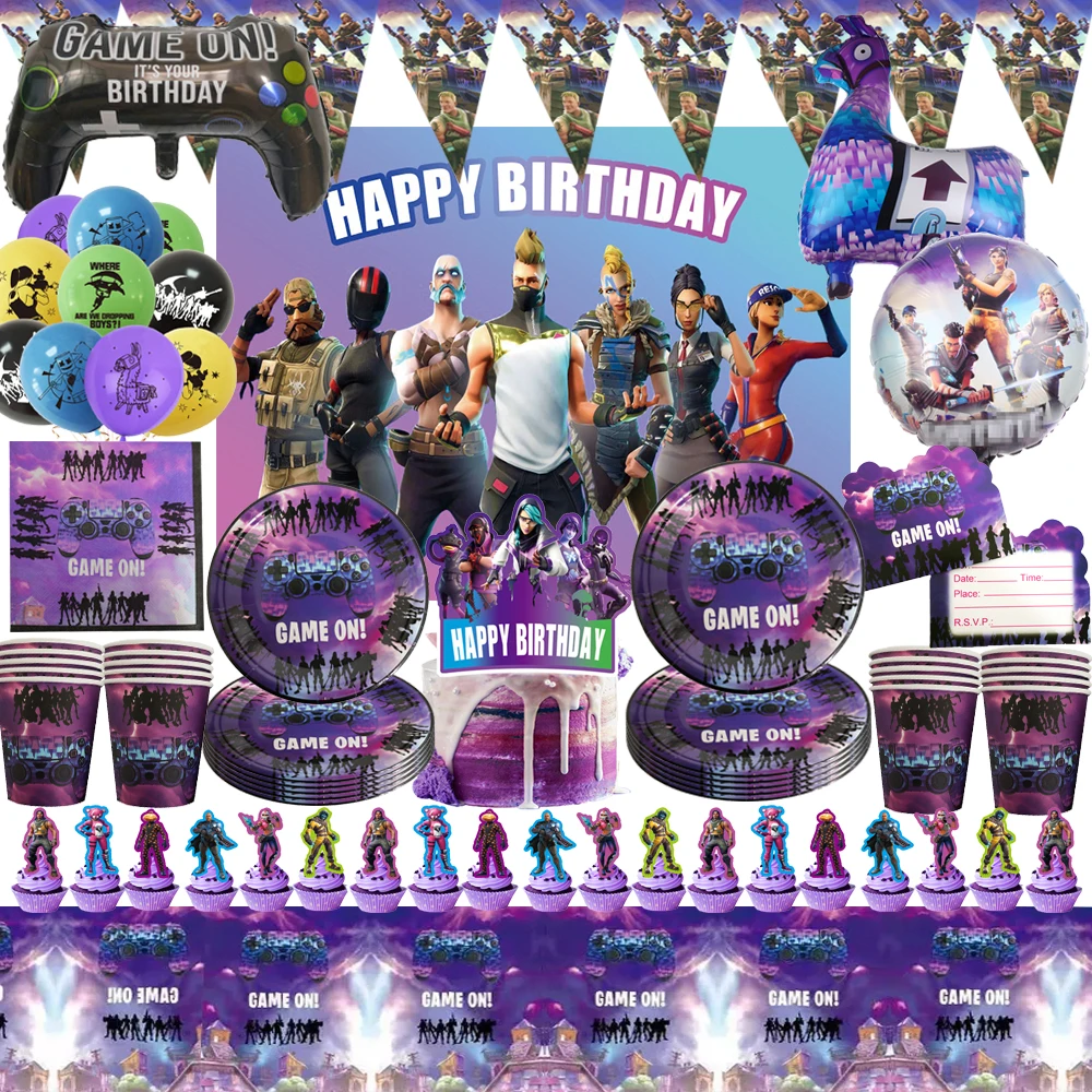 슈팅 게임 포티니티 파티 장식, 컵과 접시, 만화 알파카 알루미늄 호일 풍선, 베이비 샤워 파티 장난감 title=슈팅 게임 포티니티 파티 장식, 컵과 접시, 만화 알파카 알루미늄 호일 풍선, 베이비 샤워 파티 장난감 