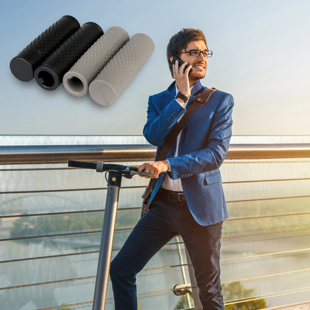 샤오미 M365 PRO 교체용 고무 미끄럼 방지 커버, 전기 스쿠터 그립, 야외 라이딩 보호대 액세서리, 2 개