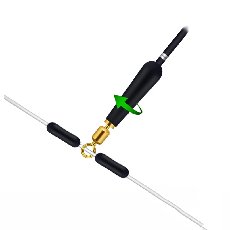 FTK 낚시 기어 블록 회전 드리프트 낚시 플로트 액세서리, 구리 고무 도구, 낚시 도구, 플로트 레스트, 10 개-100 개