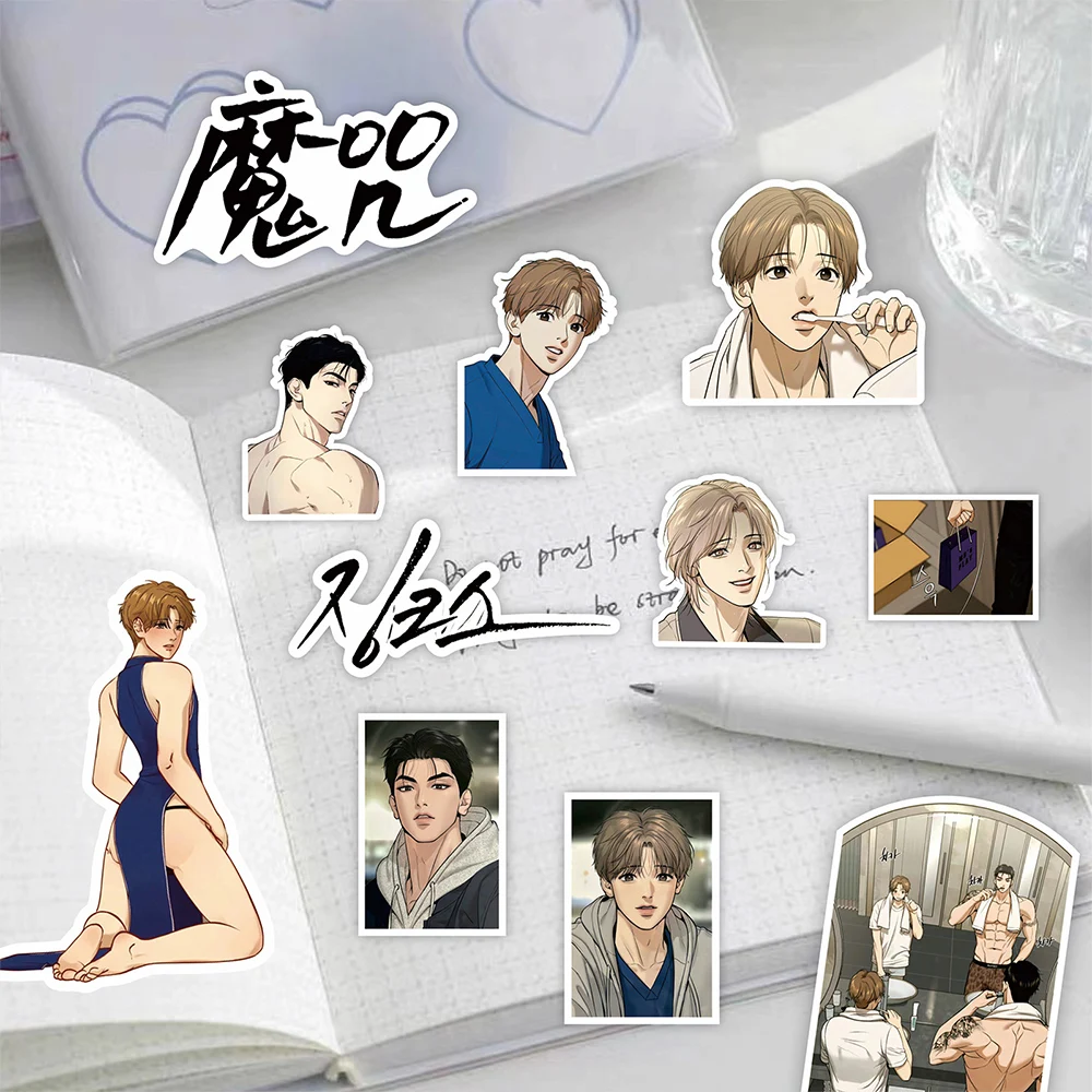 한국 만화 징크스 스티커, 애니메이션 데칼 장난감, DIY 스케이트보드 전화 수하물 자전거 방수 멋진 만화 스티커 팩, 10 개, 30 개, 65 개