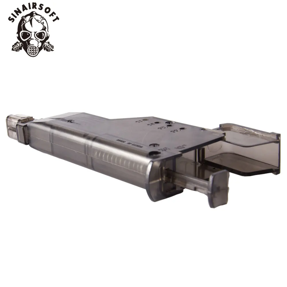 SINAIRSOFT 랩터스 에어소프트 고속 로더, 페인트볼 에어소프트 건용, 220 100 BB 용량, 220 번째 100 번째 BB 속도 로더, 신제품