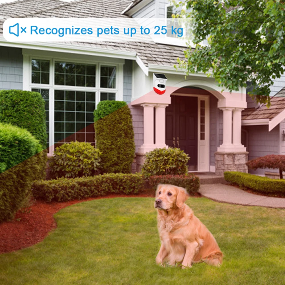 야외 태양광 PIR 적외선 경보 스마트 와이파이 사이렌 방수 무선 도난 스트로브 센서, 다양한 버전 사용 가능, 433MHz