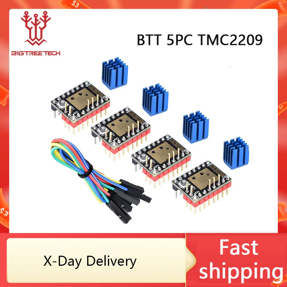 BIGTREETECH 스테퍼 모터 드라이버 3D 프린터 부품 TMC2209 V1.3 TMC2208 BTT Octopus SKR V1.4 SKR Mini E3 Ender3 V2 Voron 2.4