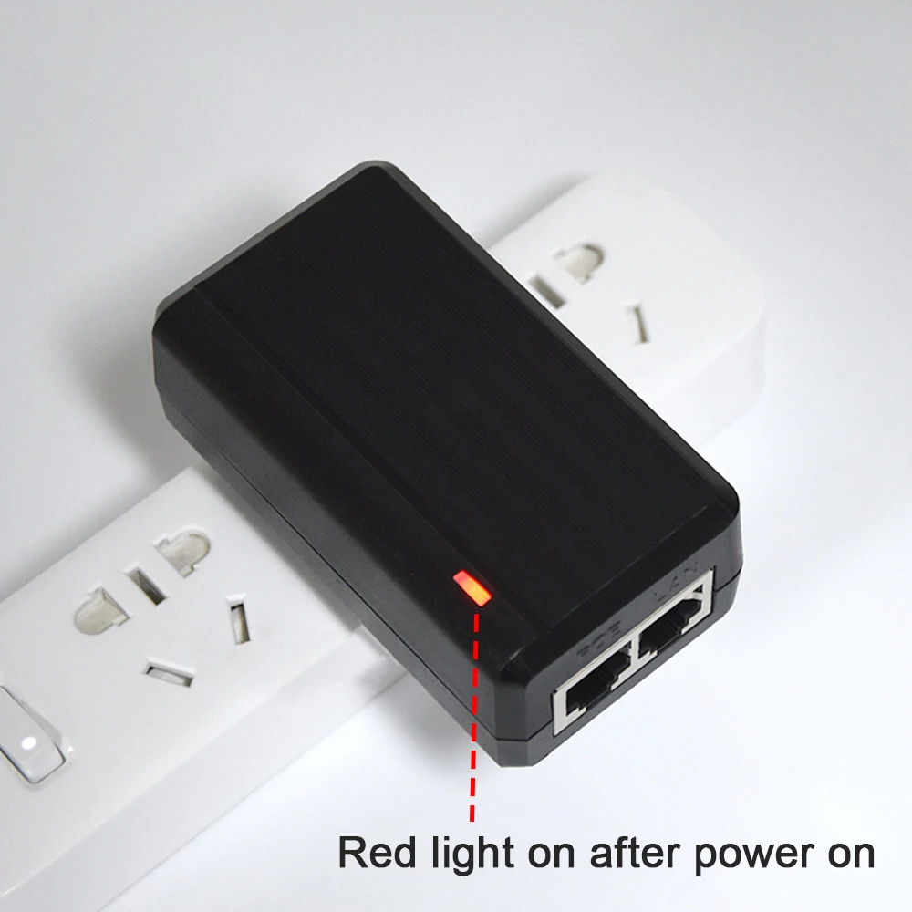 1000Mbps POE 인젝터 15V1A/24V1A/48V0.5A 출력 EU US 플러그 CCTV IP 카메라 전원 공급 장치 POE 어댑터 전화 AP