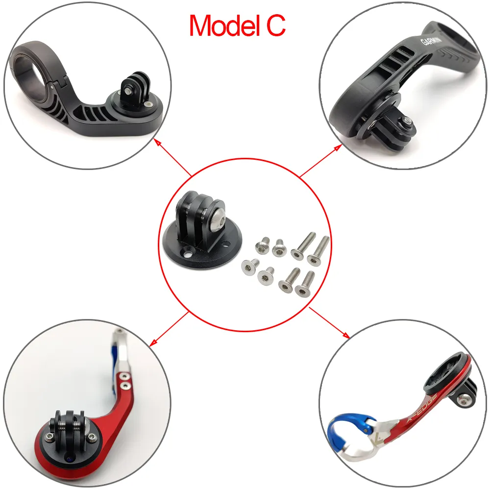 Garmin 고프로 콤보 마운트 홀더 브래킷 어댑터 퀵 릴리스 카메라 헤드라이트 어댑터, Garmin Wahoo Bryton K-EDGE 마운트