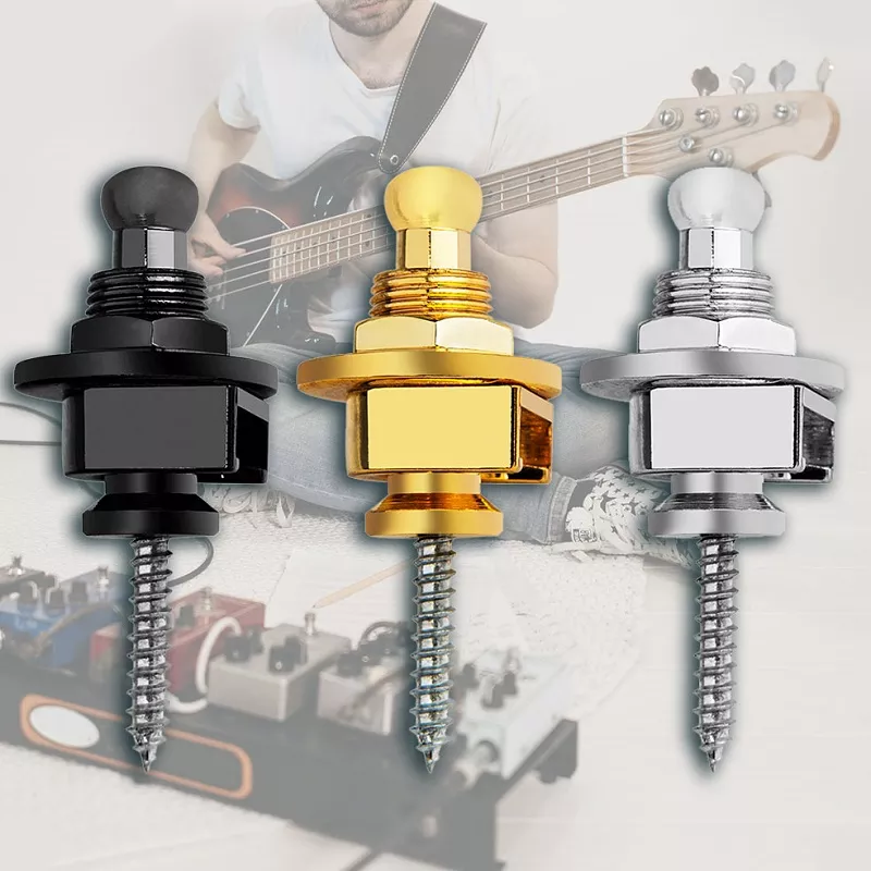일렉트릭 기타 베이스 핀 스트랩 버튼 스트랩 잠금 장치, 퀵 릴리스 라운드 헤드 기타 스트랩 잠금 장치, 쉬운 설치, 세트당 2 개 title=일렉트릭 기타 베이스 핀 스트랩 버튼 스트랩 잠금 장치, 퀵 릴리스 라운드 헤드 기타 스트랩 잠금 장치, 쉬운 설치, 세트당 2 개
