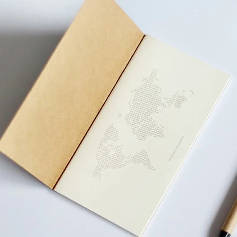 표준/포켓 크래프트 종이 빈 메모장, 다이어리, 여행자용 여행자 노트, 리필 플래너, 정리함, 필러 용지