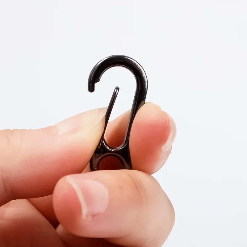 소형 합금 용수철 스냅 후크 키체인 걸쇠, 미니 카라비너 클립, EDC 소형 행잉 버클, 배낭 캠핑 병, 5 개, 10 개