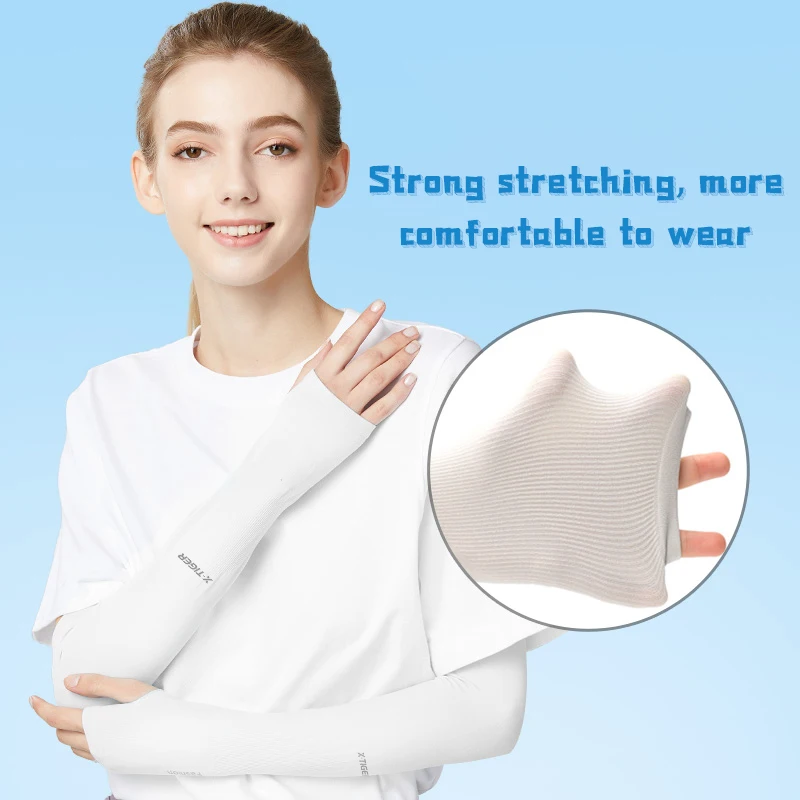 X-TIGER 사이클링 암 Sleeves Ice Fabric anti-uv Sunscreen Running 사이클링 Sleeve 야외 Sport 사이클링 암 Warmers