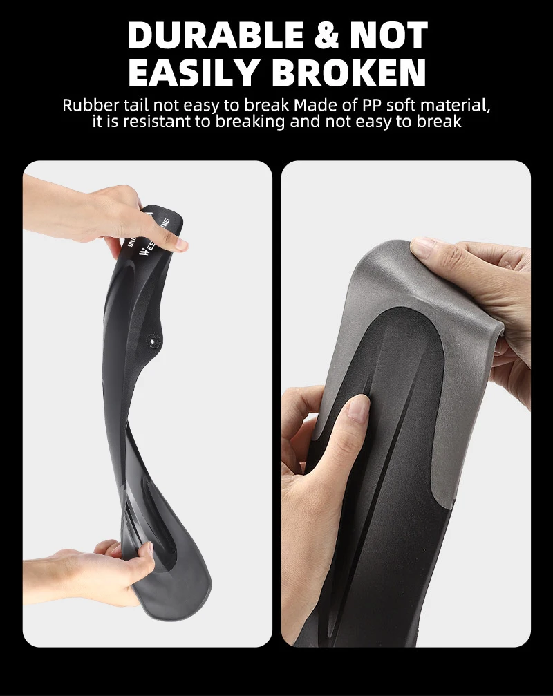 WEST BIKING 산악 자전거 흙받이, 26-29 인치, 프론트 리어 타이어 휠, MTB 자전거 가드 펜더, 퀵 릴리스 프로텍터