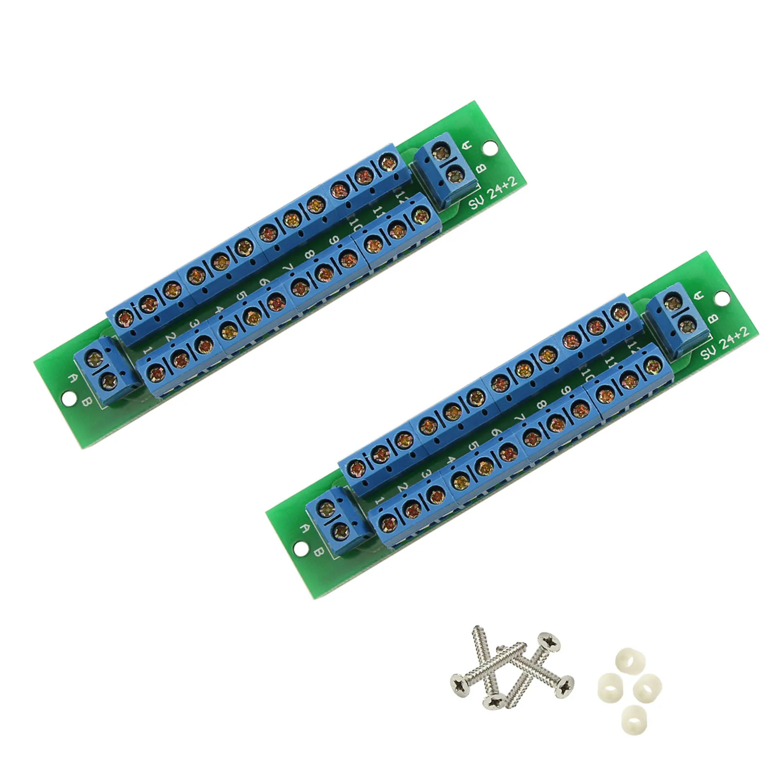 Evemodel DC AC 전압 PCB007 용 이중층 배전 보드, 2 입력, 2x13 출력, 2 유닛 title=Evemodel DC AC 전압 PCB007 용 이중층 배전 보드, 2 입력, 2x13 출력, 2 유닛 