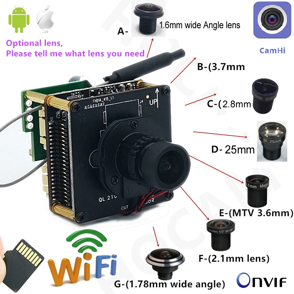 IMX415 4K WIFI IP 카메라 8MP 별빛 IP 카메라 모듈 미니 웨이 오디오 H.265 IR-컷 4MM 6K 렌즈 CCTV 비디오 감시 핀 구멍 title=IMX415 4K WIFI IP 카메라 8MP 별빛 IP 카메라 모듈 미니 웨이 오디오 H.265 IR-컷 4MM 6K 렌즈 CCTV 비디오 감시 핀 구멍