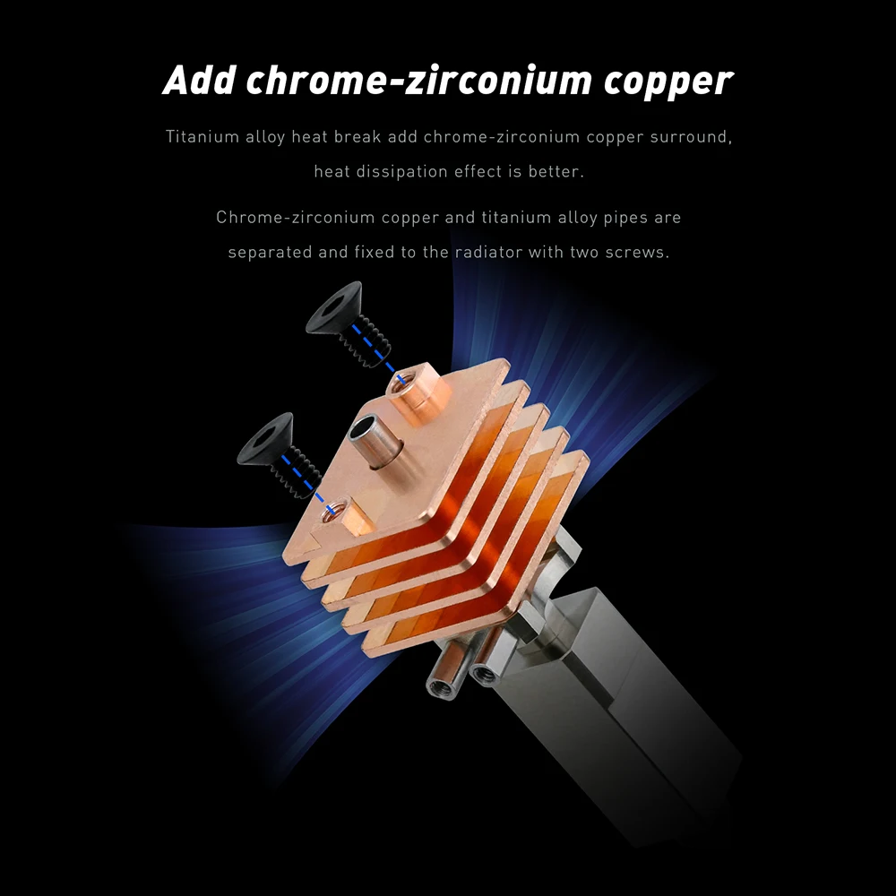 2.0 밤부 랩 X1 Bambu Lab X1 및 X1 카본 바이 메탈 히트 브레이크 CHT 하드 스틸 노즐 서미스터 적합 Bambu P1P 및 P1S 핫 엔드 용 핫 엔드 업그레이드