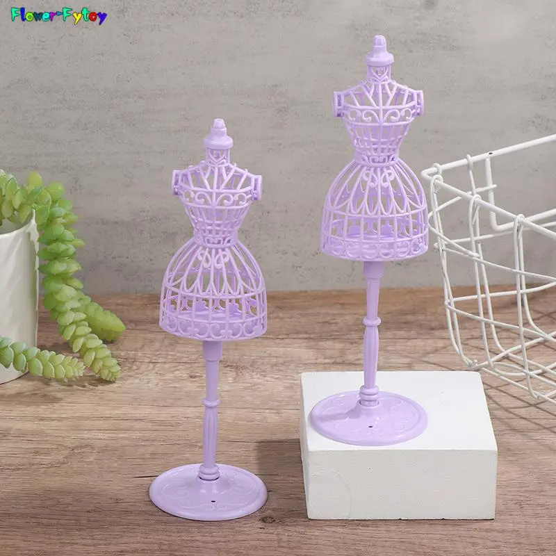 판타지 인형 디스플레이 홀더 드레스 의류 마네킹 할로우 모델 행거 스탠드 랙 홀더, 인형 소녀 가운 인형 액세서리