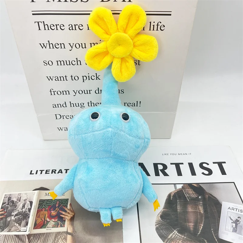 게임 Pikmin 올스타 봉제 인형 장난감, 동물 얼음 날개 꽃 봉오리 잎, 올리마르 전구, 챠피 소프트 인형, 봉제 인형, 아이 선물