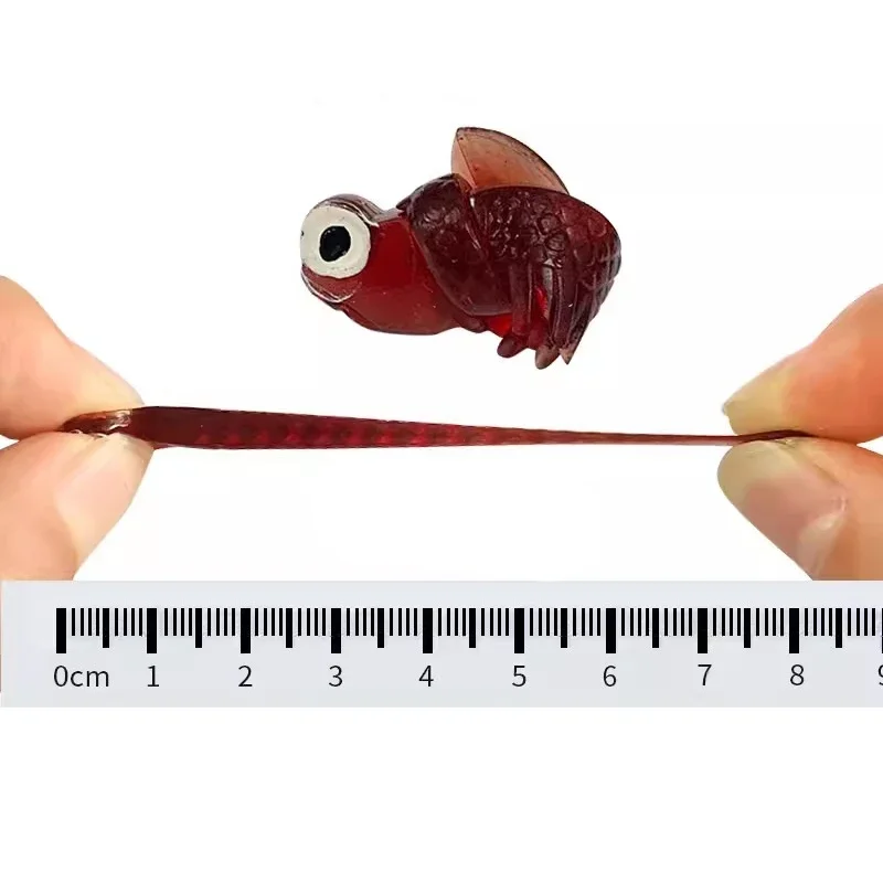 소프트 발광 낚시 루어, 인공 실리콘 미끼, 웜 바다 워블러 스윔베이트, 배스 태클용, 5.5cm, 1.2g, 로트당 10 개