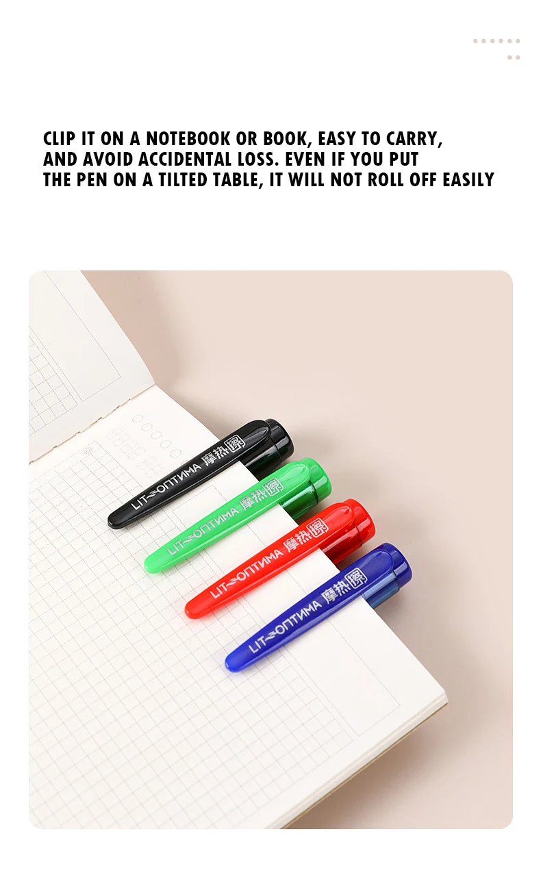 지울 수 있는 젤 펜, 총알 팁, 블루, 블랙, 레드 잉크 리필 막대, 8 가지 색상, 쓰기 그림, 세척 가능한 핸들, 0.5mm, 세트당 8 개