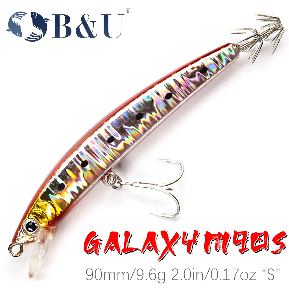 B & U 슬로우 싱킹 미노우 해수 에기 루어 낚시 2.5, 농어 오징어 송어 파이크 강 호수 하드 미끼 저크베이트, #90mm, 9.6g title=B & U 슬로우 싱킹 미노우 해수 에기 루어 낚시 2.5, 농어 오징어 송어 파이크 강 호수 하드 미끼 저크베이트, #90mm, 9.6g
