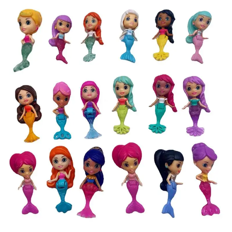 미니 인어 인형, 귀여운 아이템, 미니어처 동물 교육, 어린이 장난감, 무료 배송, 최고의 생일 선물