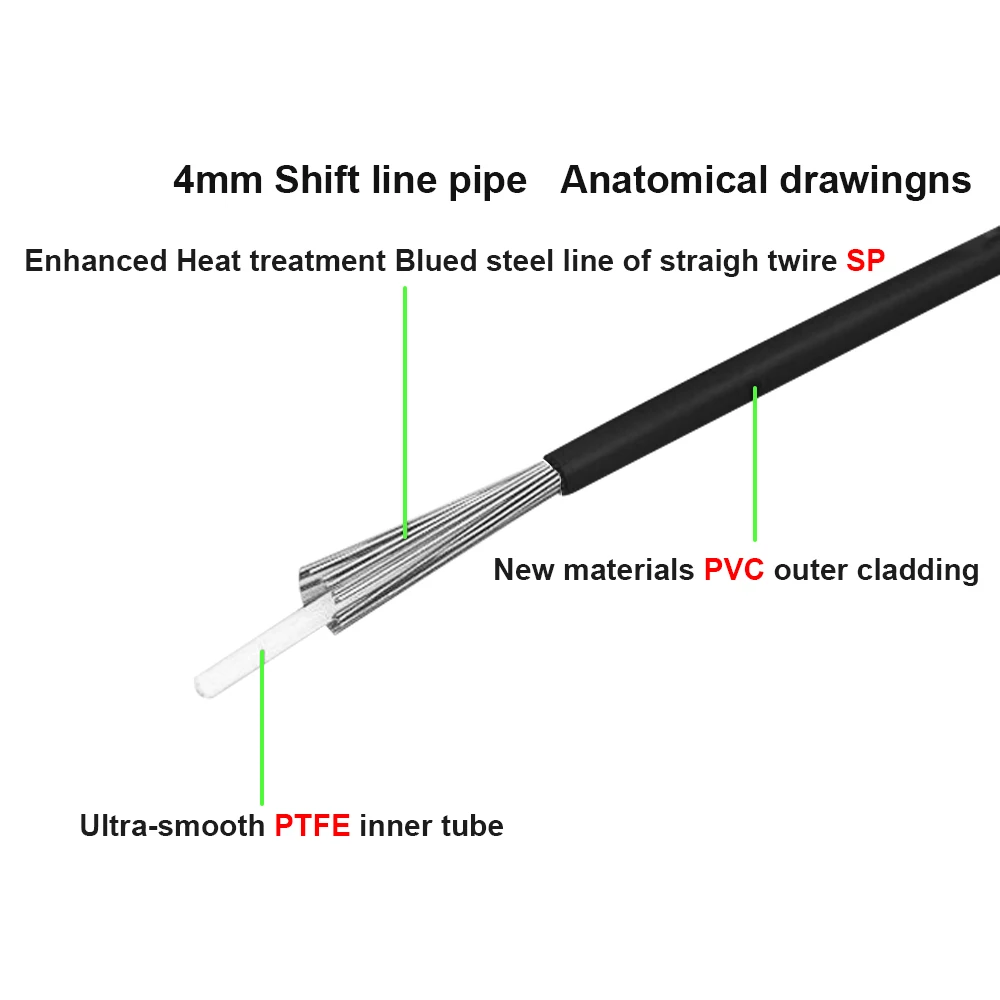 자전거 브레이크 하우징 시프트 하우징, 자전거 브레이크 케이블 라인, 자전거 변속기 라인, MTB 로드 바이크용