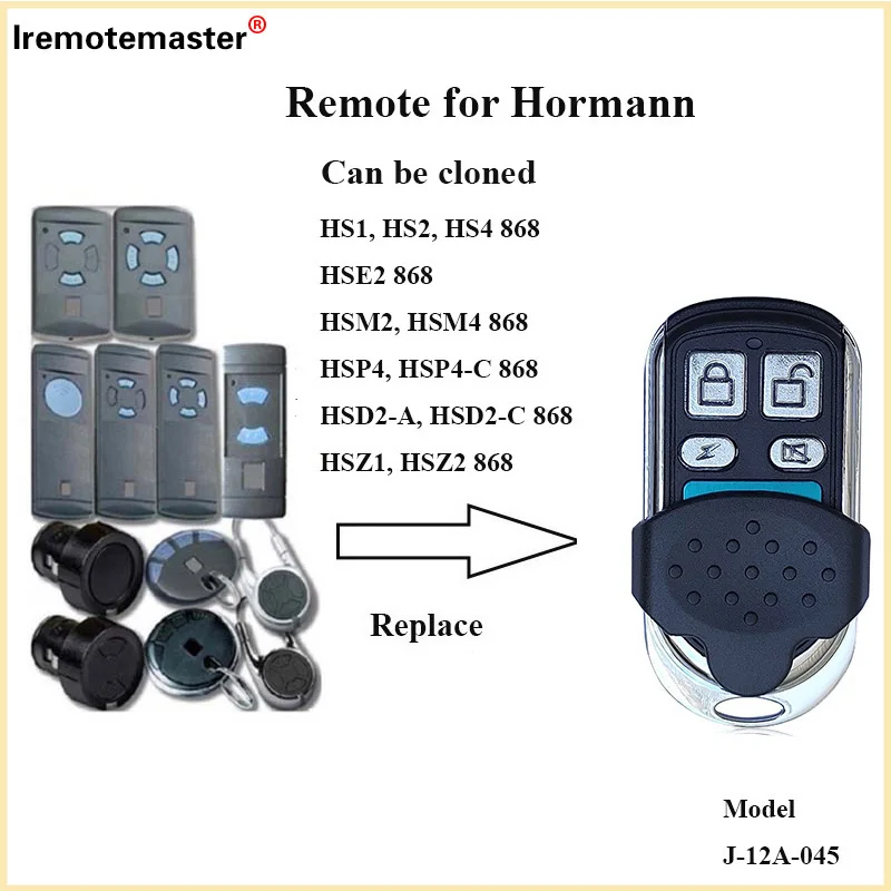Hormann Marantec 868mhz 차 고문 원격 제어 HSE4 HSM2 HSM4 HSE2 868 Marantec Digital D302 382 BERNER BHS121 BDS120