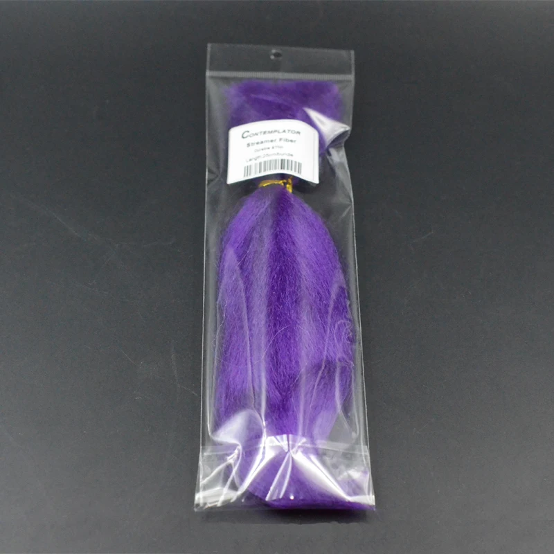 Conspectionator 12 가지 옵션 색상 스트리머 섬유, 내구성 합성 플라이 타이 재료, 클로저 및 디사이버용 하드 섬유, 25cm