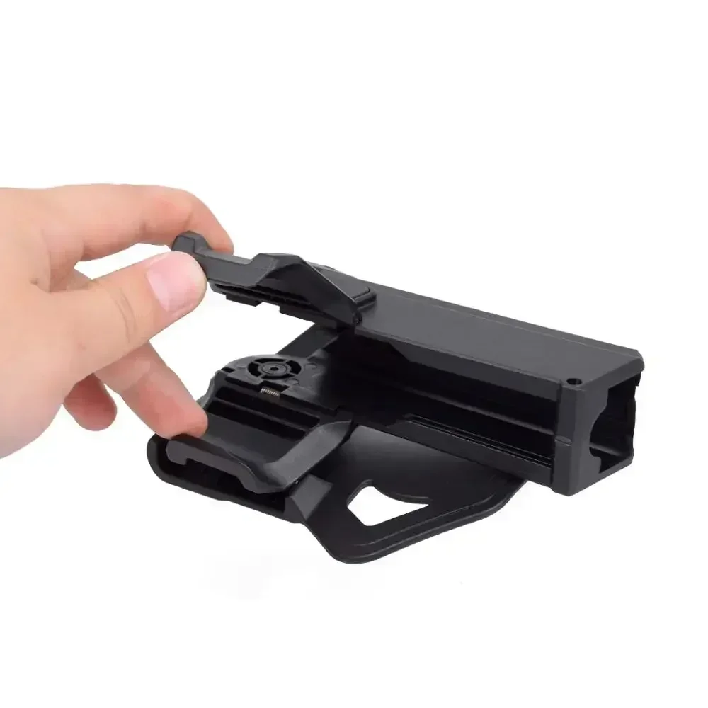 전술 글록 17 18 19 이동식 권총 홀스터 IR 레이저 손전등 장착 에어소프트 콜트 M1911 P320 잠금 총 무기 조명 X300