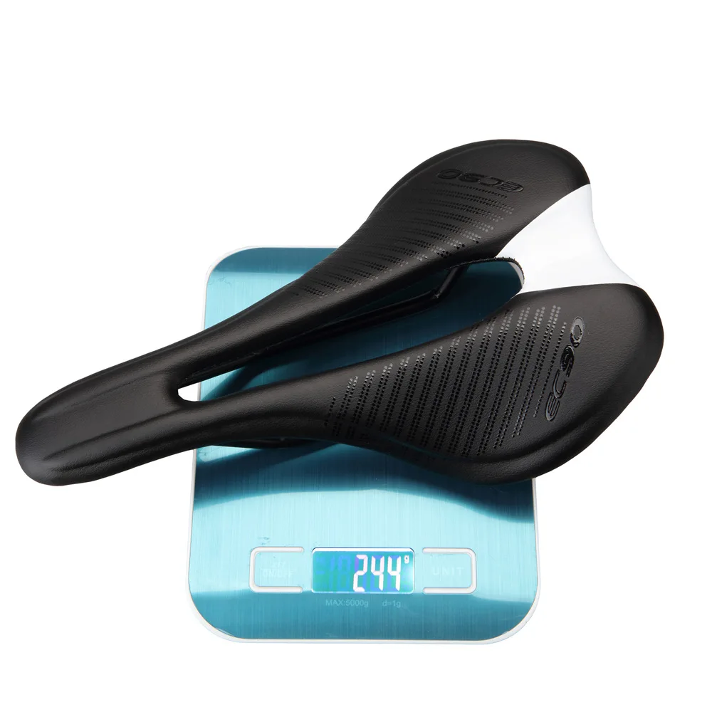 EC90 자전거 안장 MTB 로드바이크 PU, 초경량 통기성 편안한 좌석 쿠션 바이크레이싱 안장부품 구성품