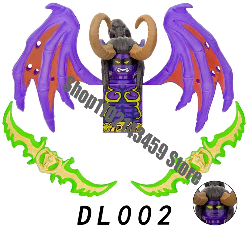 애니메이션 게임 월드 오브 워크래프트 벽돌 인형, 악마 사냥꾼 일리단 스톰레이지 미니 액션 장난감 피규어, 빌딩 블록 조립 장난감 title=애니메이션 게임 월드 오브 워크래프트 벽돌 인형, 악마 사냥꾼 일리단 스톰레이지 미니 액션 장난감 피규어, 빌딩 블록 조립 장난감