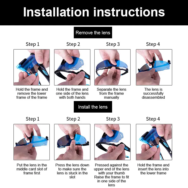 X-TIGER 사이클링 선글라스 남자 여자 편광 된 태양 안경 UV400 UV400 사이클링 선글라스 야외 스포츠 선글라스