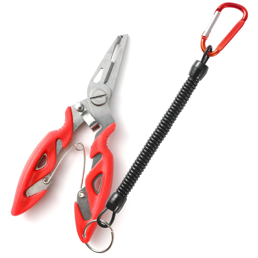 스테인레스 스틸 곡선 입 낚시 펜치 다기능 Lua 펜치 활발한 말 낚싯줄 가위 바인딩 후크 펜치
