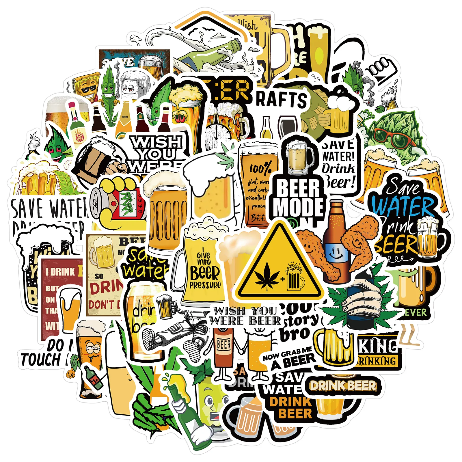 재미있는 맥주 스티커 비닐 Vsco 미적 스티커, 물병 방수 스티커, 어린이 소녀용, 50 개 title=재미있는 맥주 스티커 비닐 Vsco 미적 스티커, 물병 방수 스티커, 어린이 소녀용, 50 개 