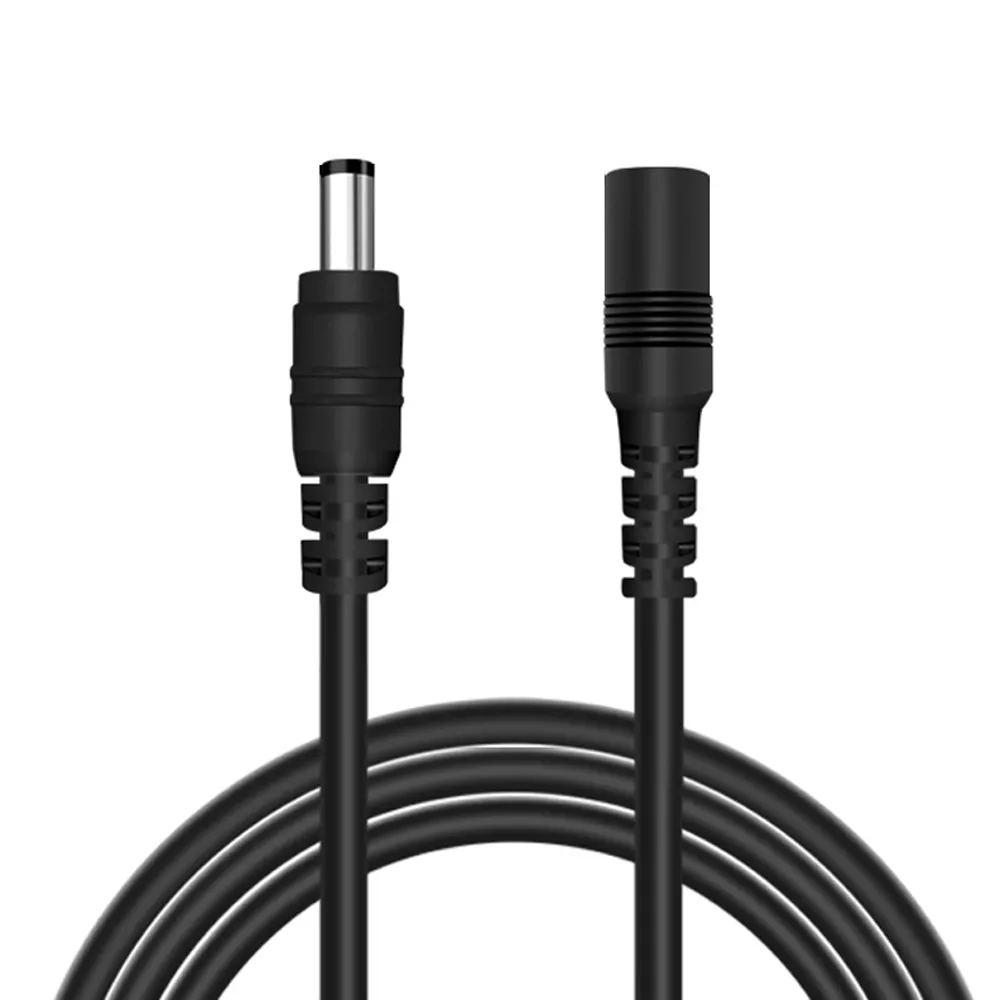 CCTV 보안 와이파이 IP 카메라용 전원 연장 케이블, 12V DC 어댑터와 호환 가능, 5 미터, 16ft, 5.5mm x 2.1 소켓 커넥터 title=CCTV 보안 와이파이 IP 카메라용 전원 연장 케이블, 12V DC 어댑터와 호환 가능, 5 미터, 16ft, 5.5mm x 2.1 소켓 커넥터 