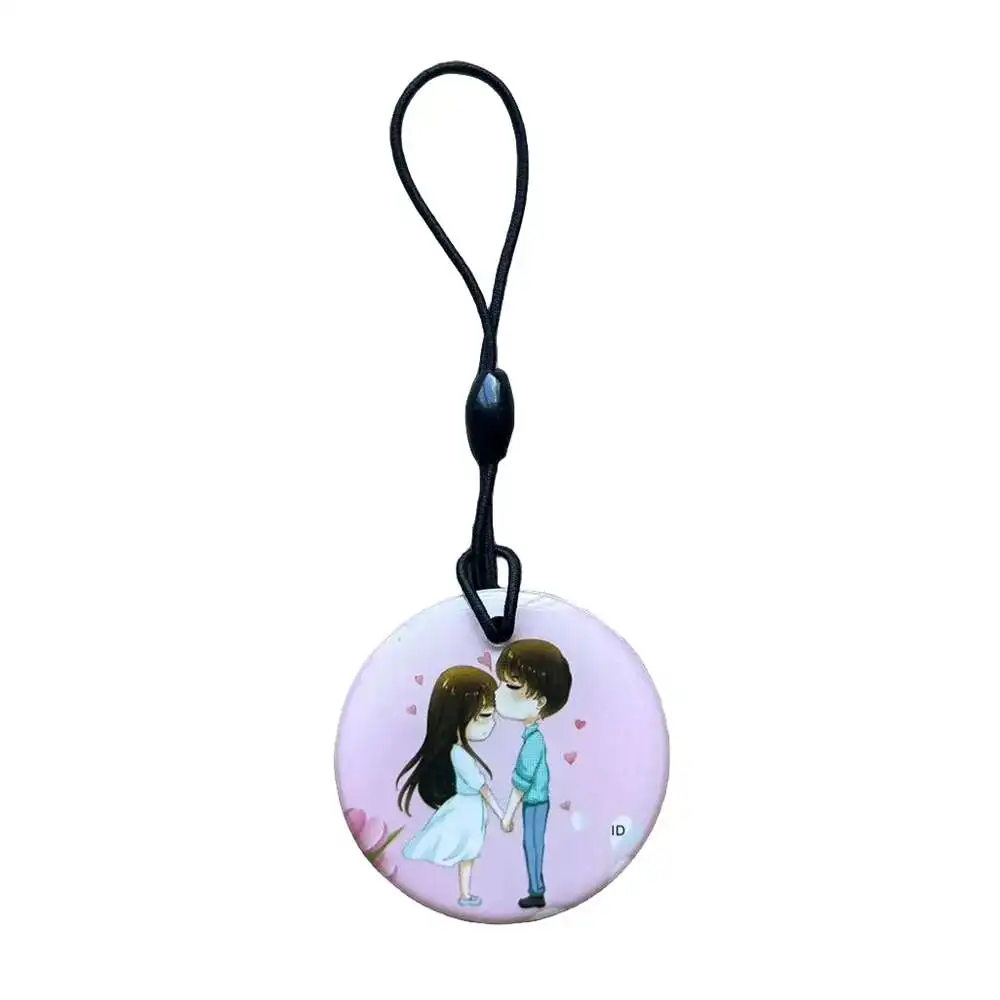 랜덤 패턴 복사기 토큰 태그 키체인용 RFID 키 포브, ID 재기록 가능 빈 데이터 카드, 125Khz, EM4305, T5577, 10, 20, 30, 50, 100 개