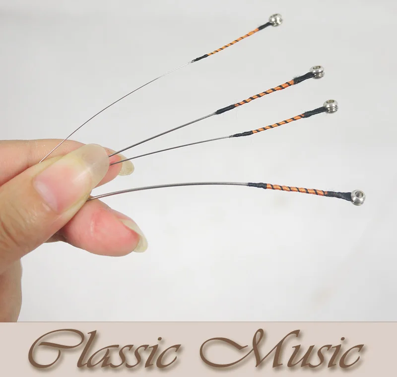 독일 기술 풀 세트, 오페라 바이올린 현, G,D,A,E, 볼 엔드 세트, 4/4