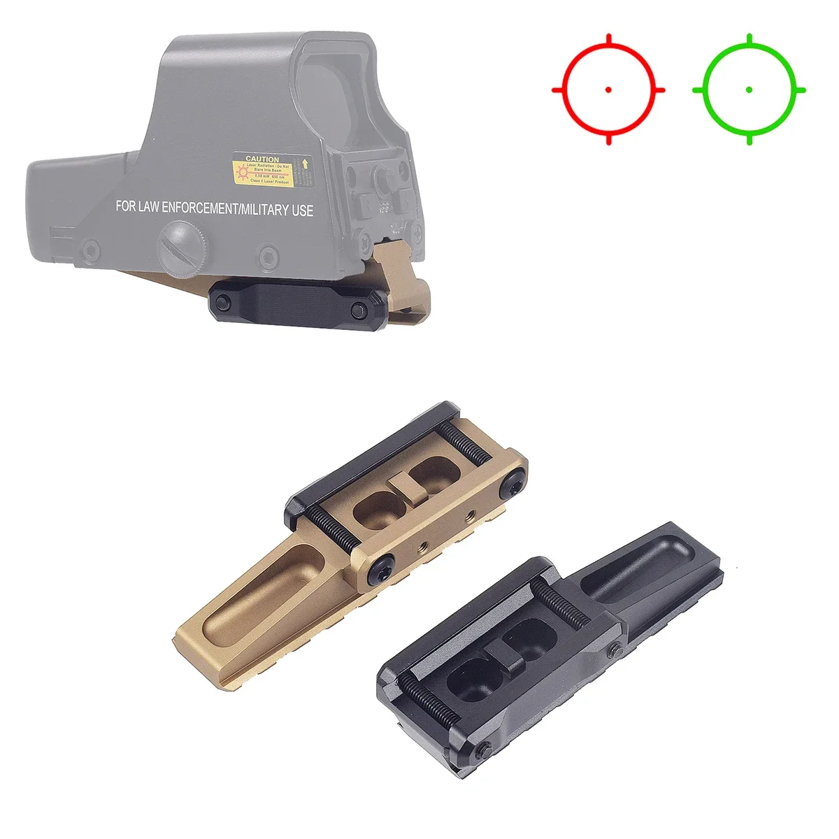 전술 유니티 광학 고속 라이저 증가 마운트, 551 552 553 558 레드 그린 도트 홀로그램 반사 조준기 사냥 라이플 스코프 title=전술 유니티 광학 고속 라이저 증가 마운트, 551 552 553 558 레드 그린 도트 홀로그램 반사 조준기 사냥 라이플 스코프 