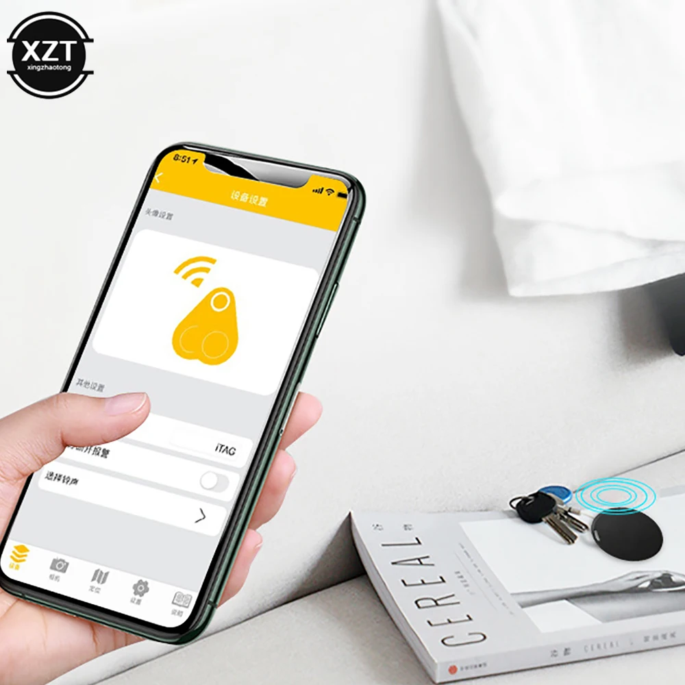스마트 미니 GPS 추적기, 블루투스 5.0, 분실 방지 파인더 알람, 반려동물 가방 지갑, 키 추적, IOS 안드로이드 스마트 로케이터