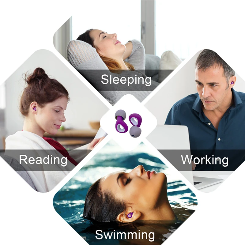 XINKATIOR 수면 귀마개, 소음 감소, 수면 귀마개, 소음 차단 귀마개