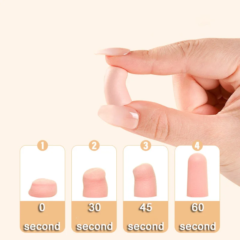 편리한 실리콘 귀마개, 소음 방지 귀마개, 편안한 수면 소음 감소 액세서리, 10 개, 24/60 개