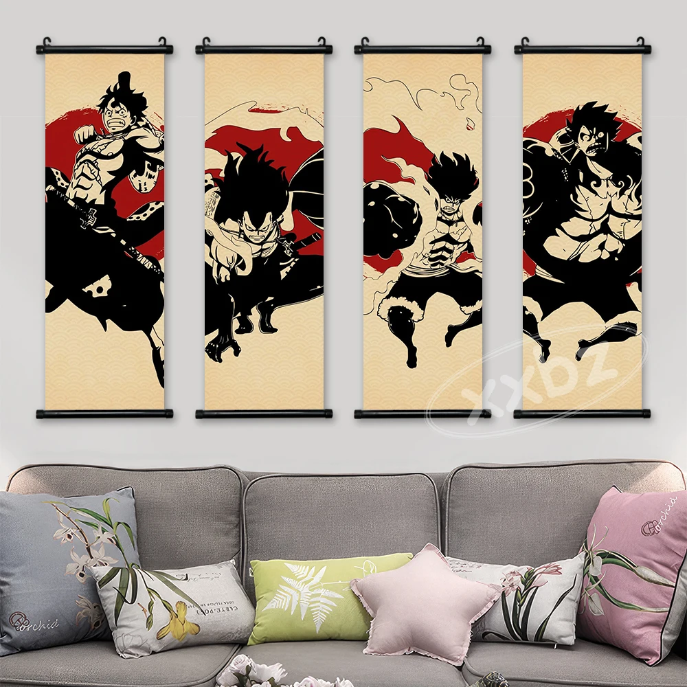 원피스 애니메이션 포스터 조로 월 아트 나미 캔버스 홈 장식 니코 로빈 페인팅 HD 프린트 현대 최신 침실 빈티지 사진