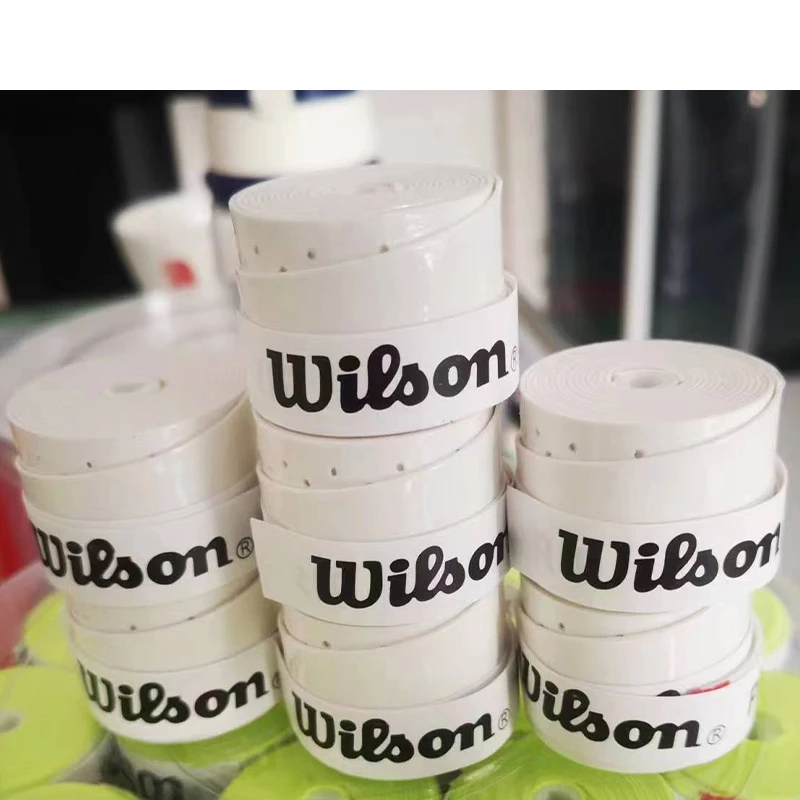 WILLSON 고품질 배드민턴 라켓 오버그립 테니스 라켓 랩, 미끄럼 방지 용골 그립, 핸드 접착제 탄성 낚시 오버그립