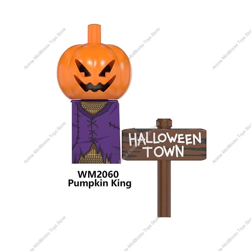 WM6075 WM6101 빌딩 블록 할로윈 만화 미니 피규어 액션 장난감 공포, 빛나는 사일런트 힐 벽돌 잭 피라미드 6102