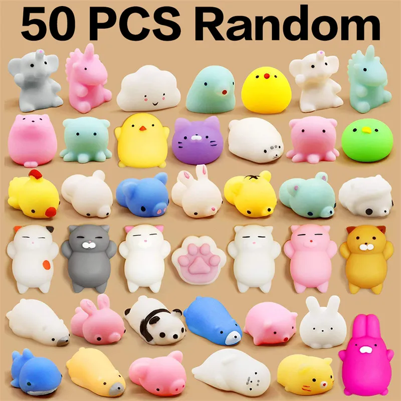 50-5PCS Mochi Squishies Kawaii Anima Squishy Toys For Kids Antistress Ball Squeeze Party Favors 스트레스 릴리프 완구 생일 title=50-5PCS Mochi Squishies Kawaii Anima Squishy Toys For Kids Antistress Ball Squeeze Party Favors 스트레스 릴리프 완구 생일