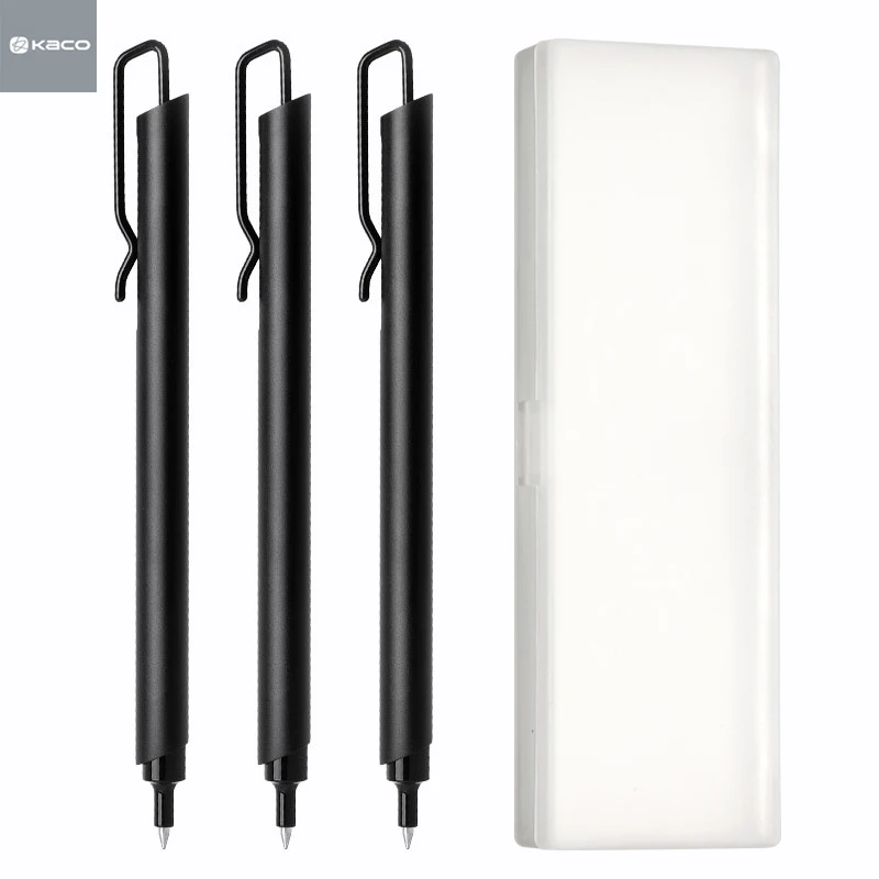 Xiaomi Kaco Klip 메탈 사인 펜 0.5MM 검정 잉크 젤 펜, 펜 클립 포함 사무실 비즈니스용 새로운 디자인 펜, Kaco 리필 title=Xiaomi Kaco Klip 메탈 사인 펜 0.5MM 검정 잉크 젤 펜, 펜 클립 포함 사무실 비즈니스용 새로운 디자인 펜, Kaco 리필