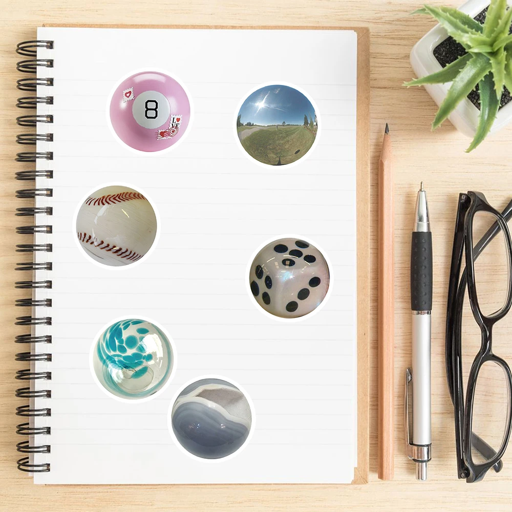 귀여운 유리 구슬 스티커, 아름다운 고양이 눈 만화 데칼, 그래피티 DIY 휴대폰 스케이트보드 가방 헬멧, 인스타그램 스타일, 10 30 60 개