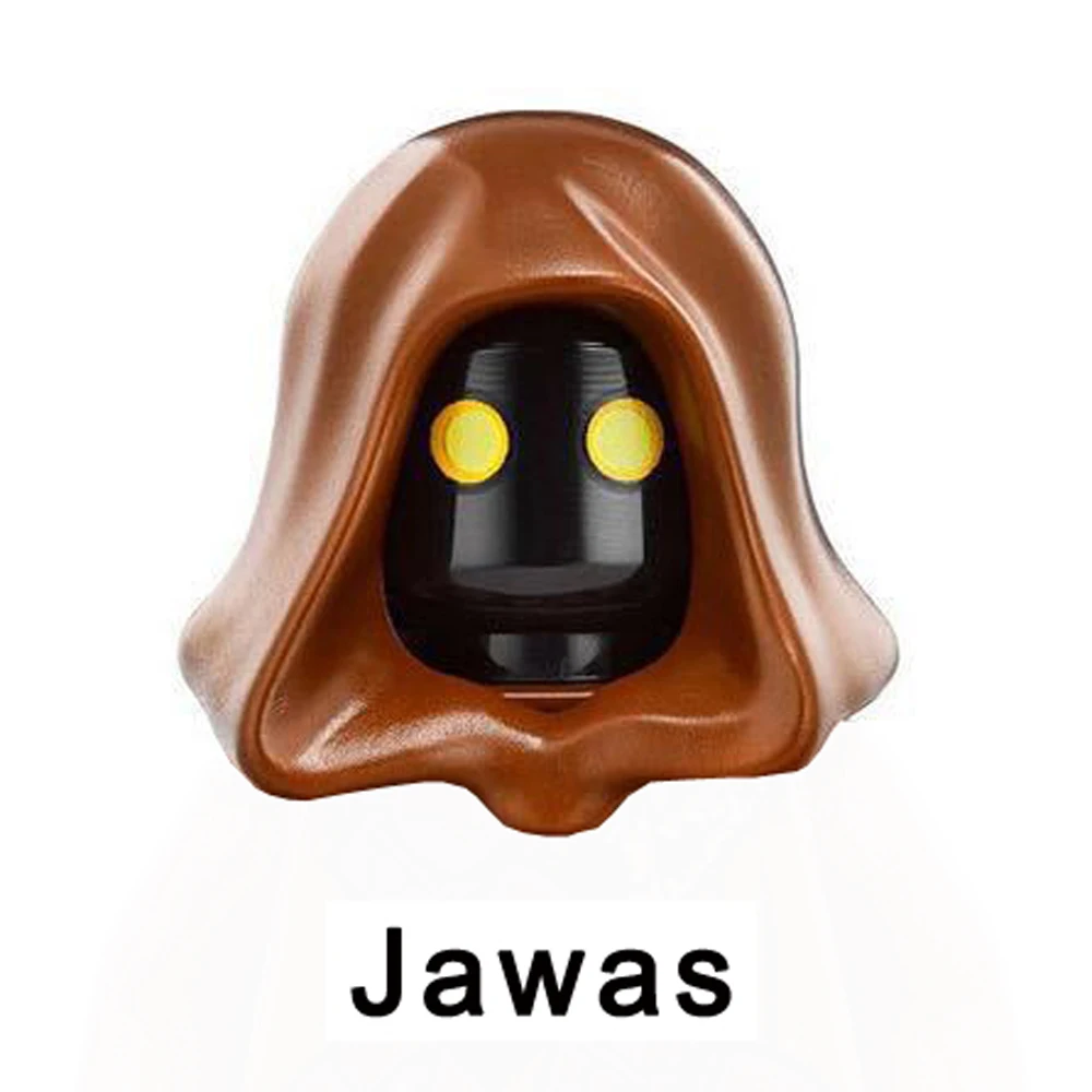 디즈니 투스켄 레이더 빌딩 블록, Jawas Rebel Troopers Leia Han Solo Ewoks Finn Starkiller Amidala Gamorrean 벽돌 피규어 장난감