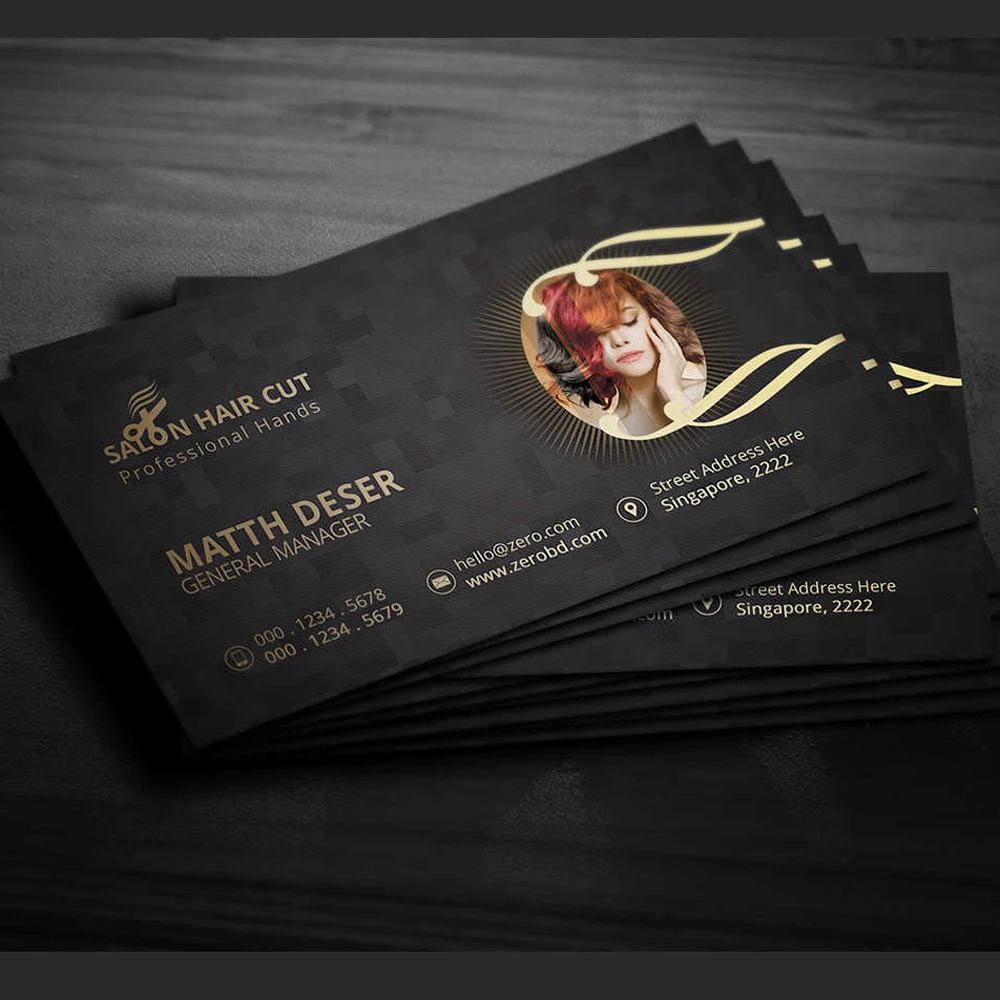 200PS 명함 제작 인쇄 고급 명함, 맞춤형 컬러 양면 카드 인쇄, 명함 디자인