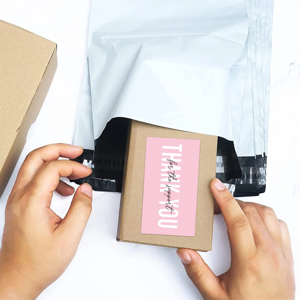핑크 당신은 내 명함의 마음입니다 감사합니다 카드 배송 포장 선물 포장 발렌타인 데이 결혼식, 30 개
